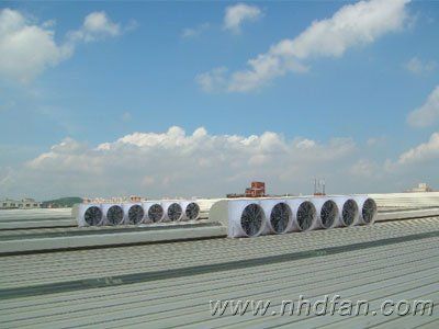 喇叭口風(fēng)機(jī)屋頂降溫工程